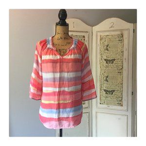 Eight Clovers blouse Sz L NWT